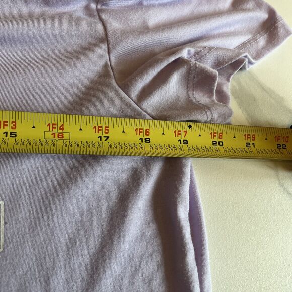 Polaroid Instant Camera Graphic Shirt Women’s XL Purple Tunic Short Sleeve Top - Picture 7 of 8